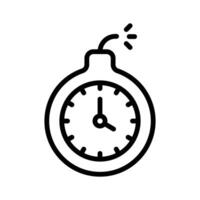 Deadline, timebomb, limited time offer icon design vector