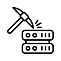 Creative icon of data mining, easy to use and download vector