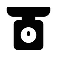 Weight scale design, weight machine icon in editable style vector