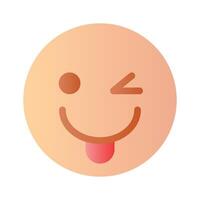 Check out this beautiful winking emoji design vector