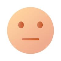 Expressionless, neutral emoji icon design, ready to use vector