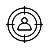 Pixel perfector icon of target audience, scalable and easy to use vector