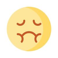 Get this beautiful and creative icon of nauseated emoji vector