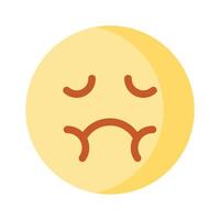 Get this beautiful and creative icon of nauseated emoji vector