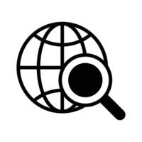 Icon of global search in unique and trendy style, ready to use vector
