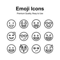 Get this amazing emoji icons set, ready to use and download vector