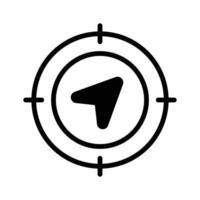 Premium icon of location target in modern style vector