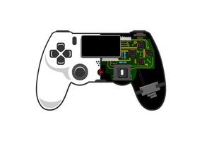 Play Station 4 Game Console Stick Controller vector