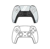 Play Station 5 Game Console Stick Controller vector