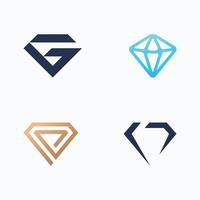 diamond logo icon design template vector