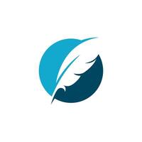 Feather Logo Template Symbol vector