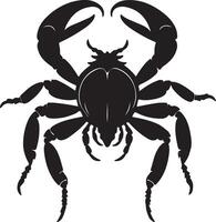 Scorpion Silhouette Illustration White Background vector