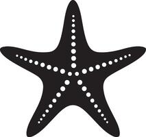 estrella pescado silueta ilustración blanco antecedentes vector