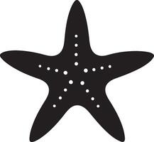 estrella pescado silueta ilustración blanco antecedentes vector