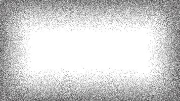 Noise grain gradient. Rectangular frame with dot effect. Stipple texture pattern. Grunge background. vector