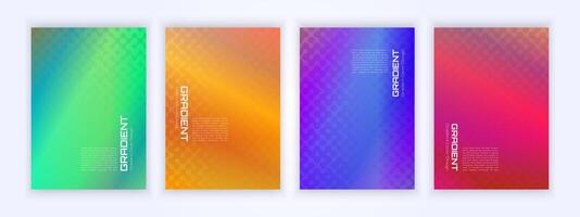 Gradient cover with bauhaus motif, abstract motif, geometric illustration. New textures for your designs vector