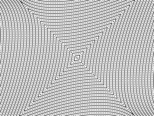 Optical Illusion Created from Artistic Lines Motifs Pattern, can use for Decoration, Background, Ornate, Fabric, Fashion, Textile, Carpet Pattern, Tile or Graphic Design Element