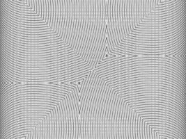 Optical Illusion Created from Artistic Lines Motifs Pattern, can use for Decoration, Background, Ornate, Fabric, Fashion, Textile, Carpet Pattern, Tile or Graphic Design Element vector