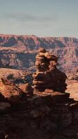 A rocky area with rocks and a sky background video