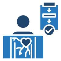 Angiography Procedure icon line illustration vector