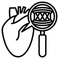 Balloon Angioplasty icon line illustration vector