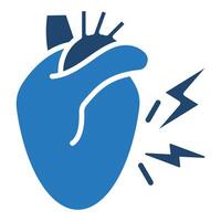 Myocardial Infarction icon line illustration vector