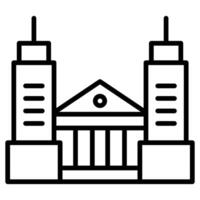 Heritage Square icon line illustration vector