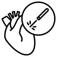 Cardiac Ablation icon line illustration vector