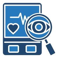 Blood Pressure Monitoring icon line illustration vector