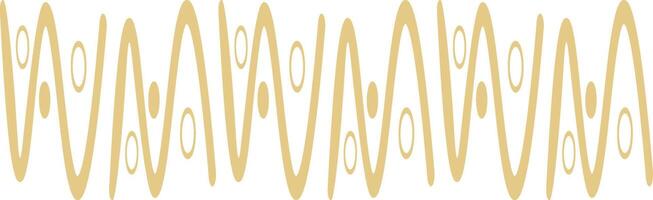 Ethnic Style Borders with Tribal Abstract Pattern. Hand Drawn Design Style. Isolated on White Background. vector