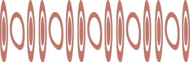 Ethnic Style Borders with Tribal Abstract Pattern. Hand Drawn Design Style. Isolated on White Background. vector