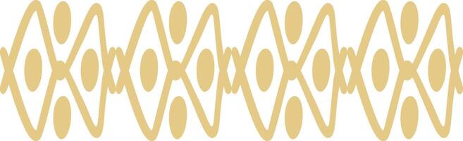 Ethnic Style Borders with Tribal Abstract Pattern. Hand Drawn Design Style. Isolated on White Background. vector