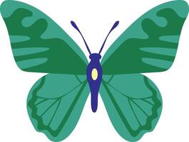 Adorable Butterfly Illustration on White Background. with Flat Cartoon Design Style vector
