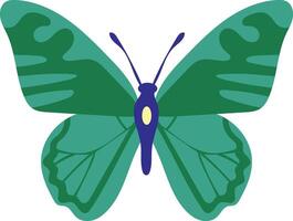 Adorable Butterfly Illustration on White Background. with Flat Cartoon Design Style vector