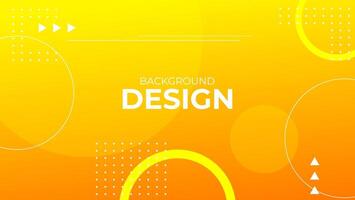 yellow orange abstract geometric background for banner, presentation, poster, web, wallpaper, etc. vector