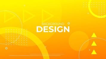 yellow abstract background with geometric composition for banner, presentation, poster, web, wallpaper, etc. vector