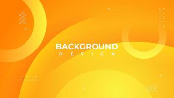 yellow geometric background with circle shapes. great for banner, poster, presentation, web, etc. vector