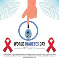 World Diabetes Day Social Media Post Design vector
