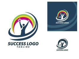 Success illustration logo vector