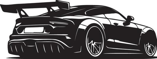 Various Car silhouette illustration, Sport modern car, black color silhouette vector