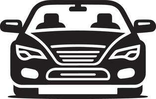 Car icon. Auto vehicle isolated. Transport icons. Automobile silhouette front view vector