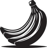 Banana, fruit silhouette vector