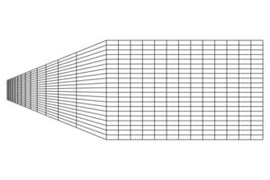 Abstract geometric wall. Isometric grid. Circle, drawing, wall, shape, 3D illusion. Room perspective grid background vector