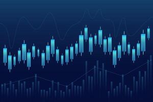 digital crecimiento grafico gráfico en tecnología azul antecedentes. cuadro, diagrama, investigación, auditoría, planificación, Estadísticas, gestión, infografía, datos análisis, financiero literatura. valores mercado vector