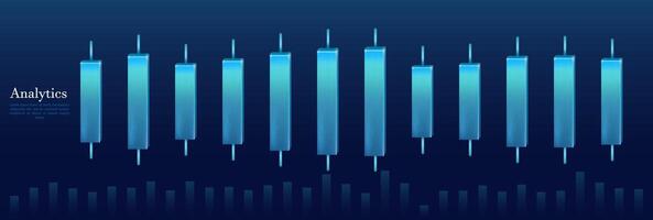 digital crecimiento grafico gráfico en tecnología azul antecedentes. cuadro, diagrama, investigación, auditoría, planificación, Estadísticas, gestión, infografía, datos análisis, financiero literatura. valores mercado vector