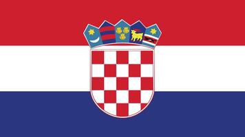 Croacia bandera gratis Ilustracion vector