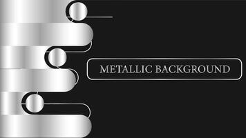 metallic background banner vector