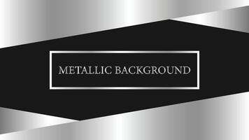 metallic background banner vector