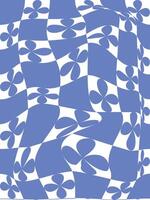 Seamless background. Abstract geometric pattern in blue and white colors. vector