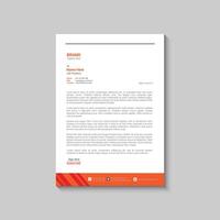 Letterhead design template vector